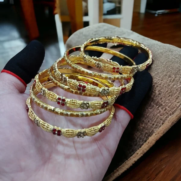 Celestial Gold Plated Bangles Set 1