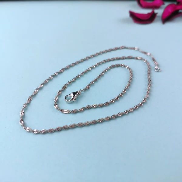 Premium Silver Rope Chain 18 Inch scaled